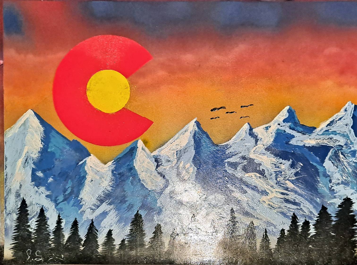 Colorado Mountains by JohnSprayArt on DeviantArt