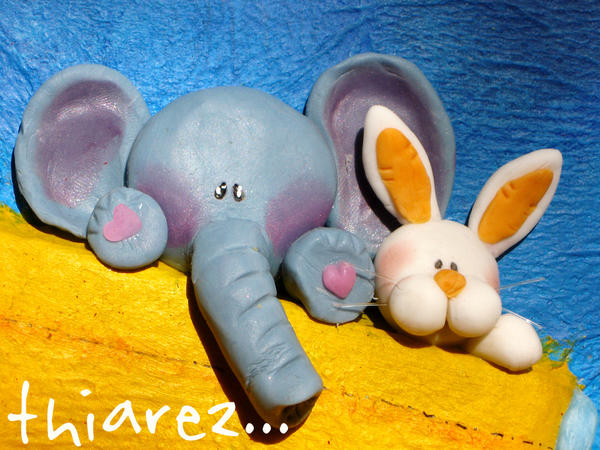elephant and rabbit by thiarez on DeviantArt