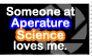 Aperature Science Love Stamp