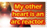 Arc reactor heart stamp