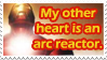 Arc reactor heart stamp