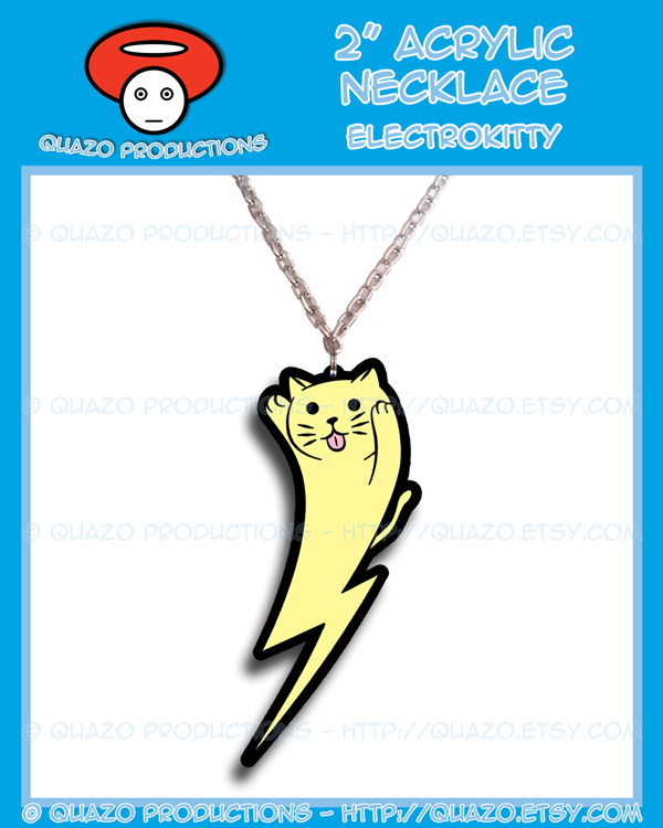 Acrylic Necklace - Electrokitty