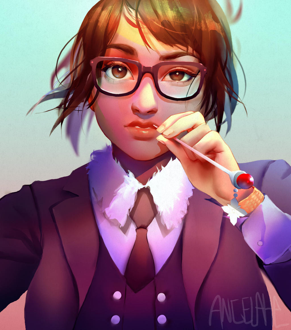 Mei in a suit