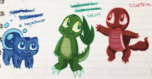 Alternate Typed Kanto Starters