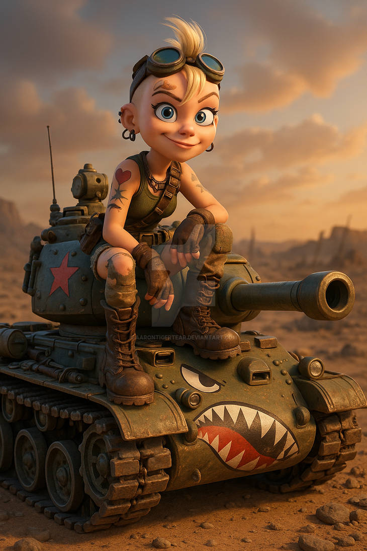 Animation Tank Female Tank Girl by AaronTigerTear on DeviantArt