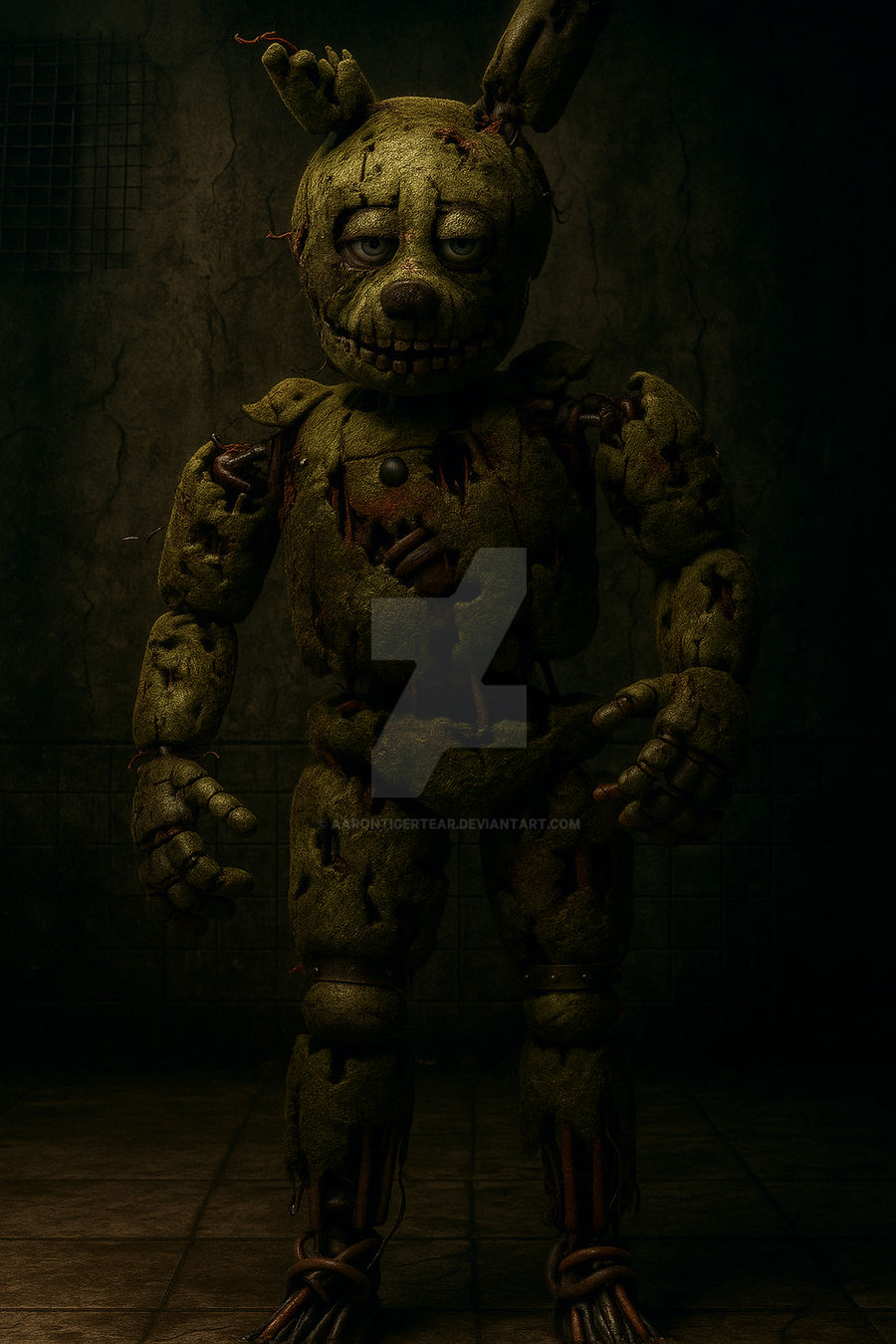 Spring Trap Human William Afton (Springtrap) by AaronTigerTear on DeviantArt