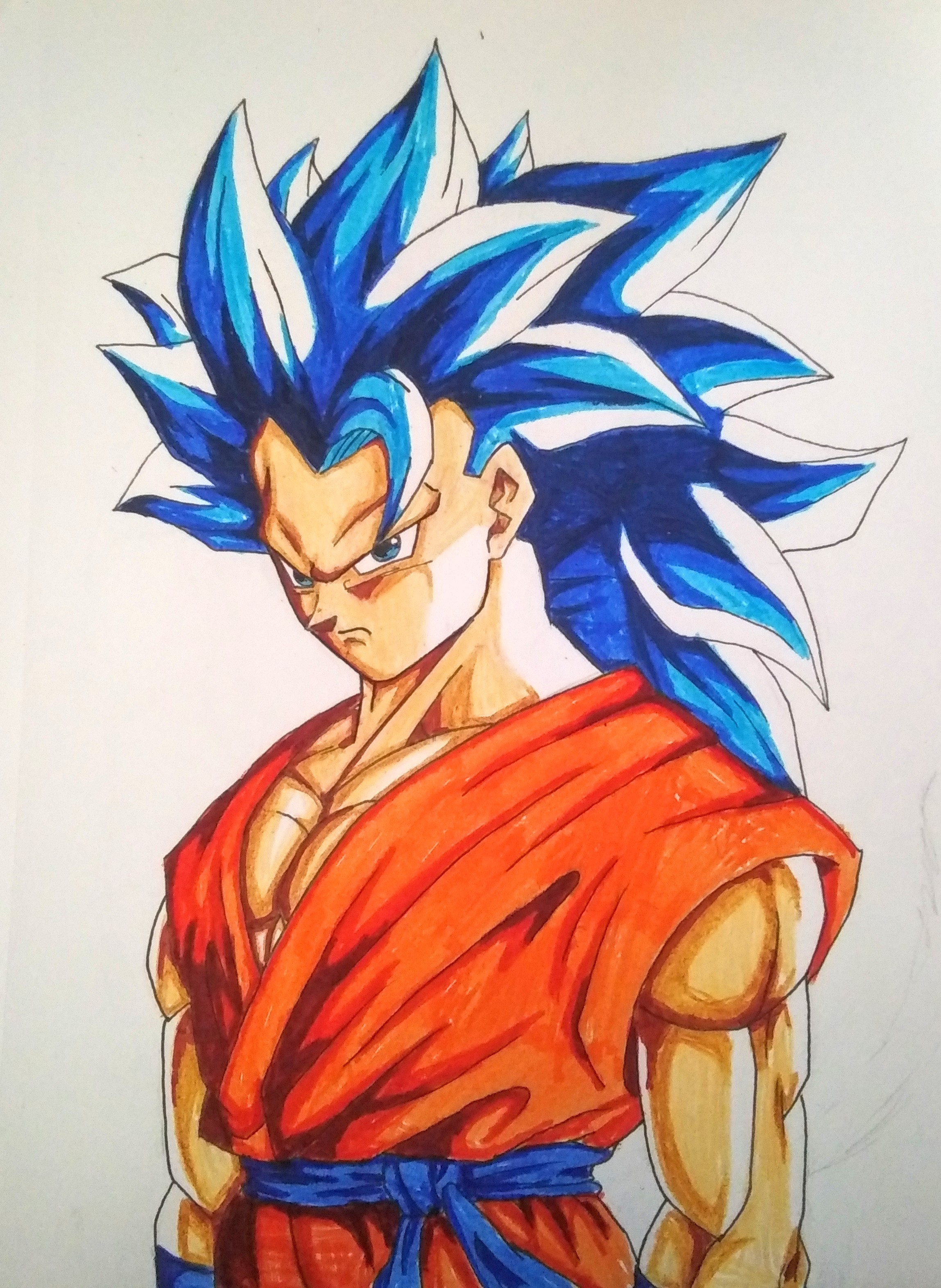 Goku Super Saiyajin 3(Versão 2) - Desenho de marktwainbr - Gartic