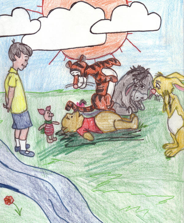 Pooh Pounced by Lady-Dulcinea on DeviantArt