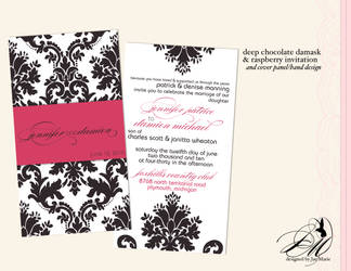 Choc-berry Damask Wedding