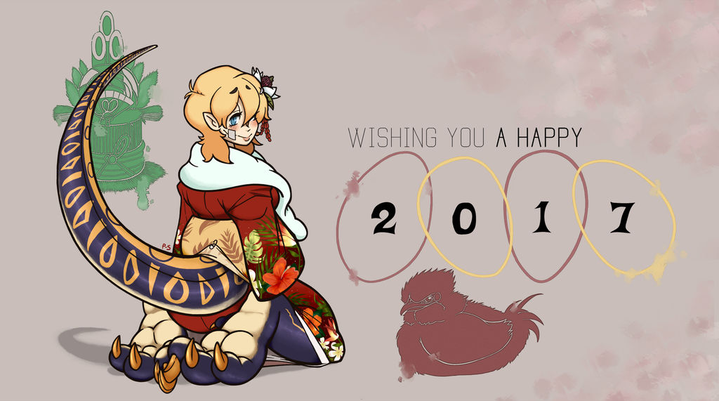 powder's 2017 new years card