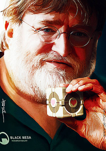 Gabe Newell Portrait by freddre on DeviantArt