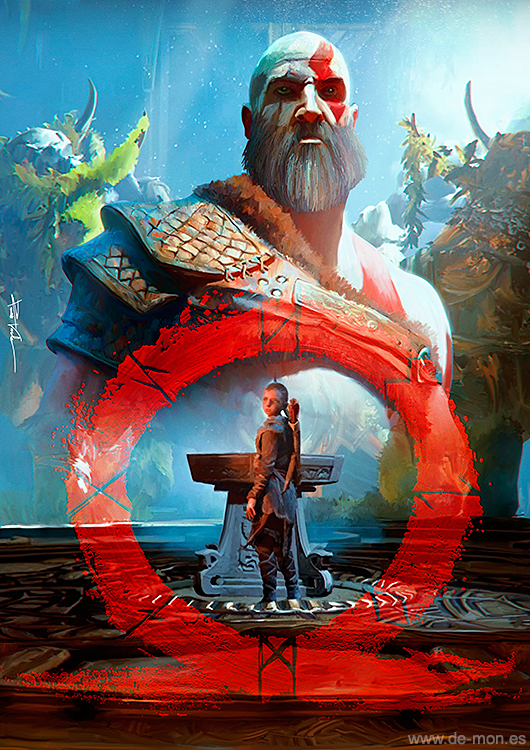 God of War fan art by De-monVarela