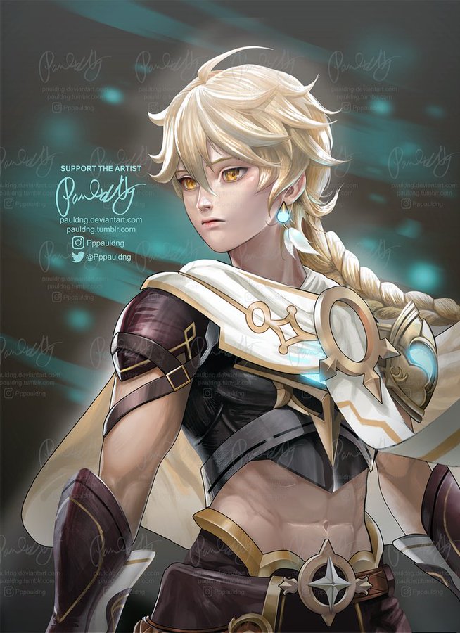 Traveler Aether - genshin impact by pauldng on DeviantArt