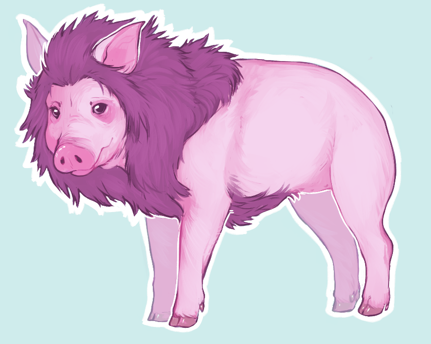 Maned Pig