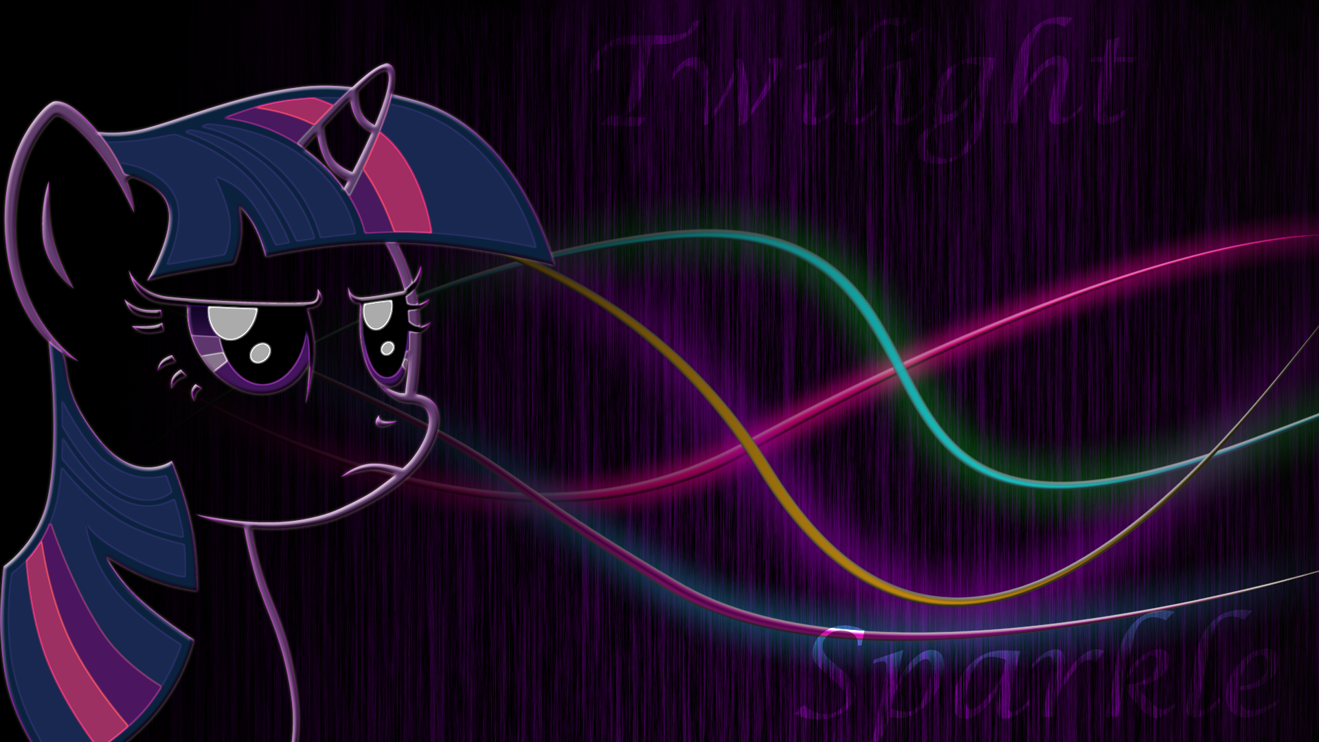 Twilight Sparkle glow metallic wallpaper