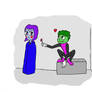 Raven and Beastboy