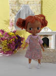 holala doll in pink overall dress by cherryvanillagifts