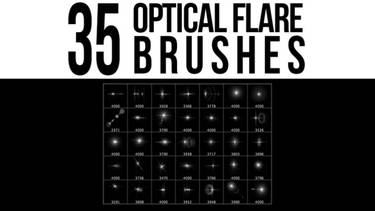 35 Optical Flare Brushes