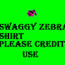 Fantage custom swaggy zebra shirt