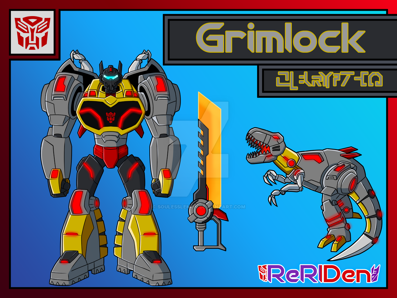 Power Ranger Grimlock Grimlock by SoulessLemon on DeviantArt