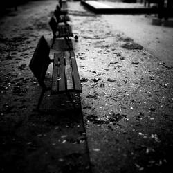 Benches in line