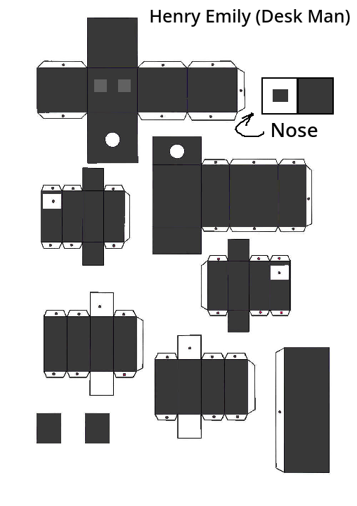 Henry Emily (Desk Man) FNAF Papercraft by personalaccount143 on DeviantArt