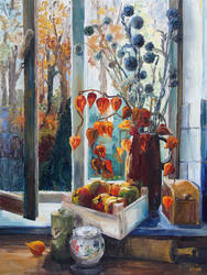 Autumn At The Kitchen Window