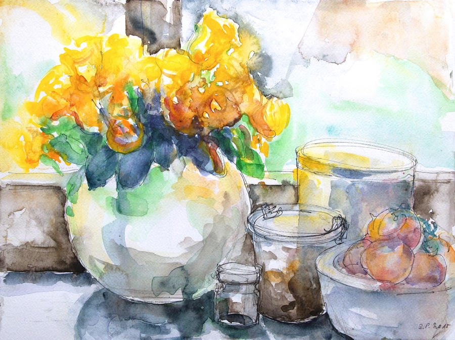 Gudrun's Kitchen Window by BarbaraPommerenke
