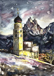 St. Valentin Church in Seis, South Tyrol, Italy