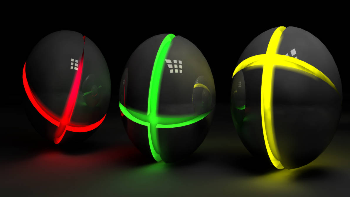 3D Glowing Spheres - Xbox Style by ryanr08 on DeviantArt