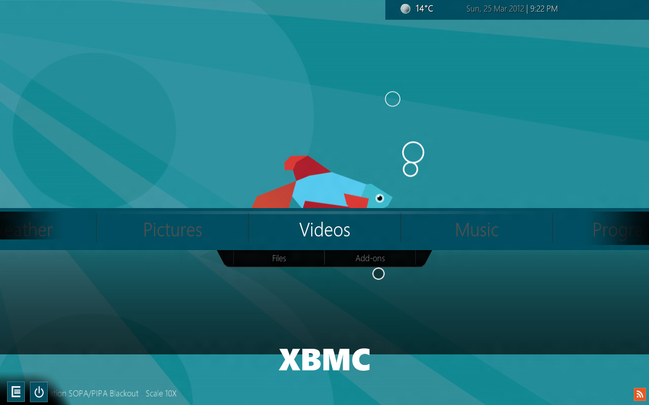 Metro XBMC Theme on development