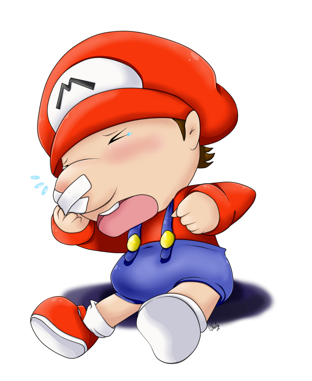 Baby Mario's Boo-Boo by Supermariogirl45 on DeviantArt