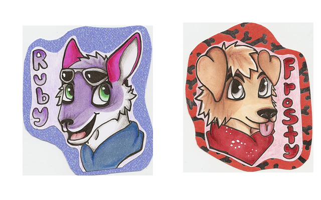 Frosty And Ruby Badges