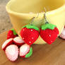 Mini Strawberry Earrings I