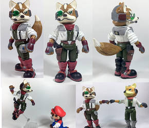 Custom World of Nintendo Starfox figure.