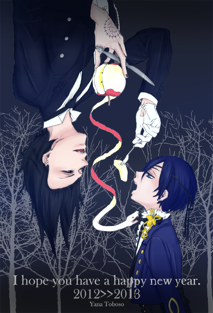 Sebastian and Ciel :manga color: