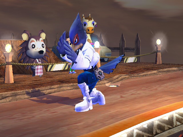 Falco's fighting stance
