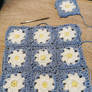 Daisy square cardigan project For my doll (WIP)