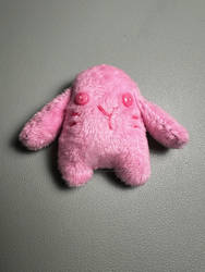 Pink mini bunny plush