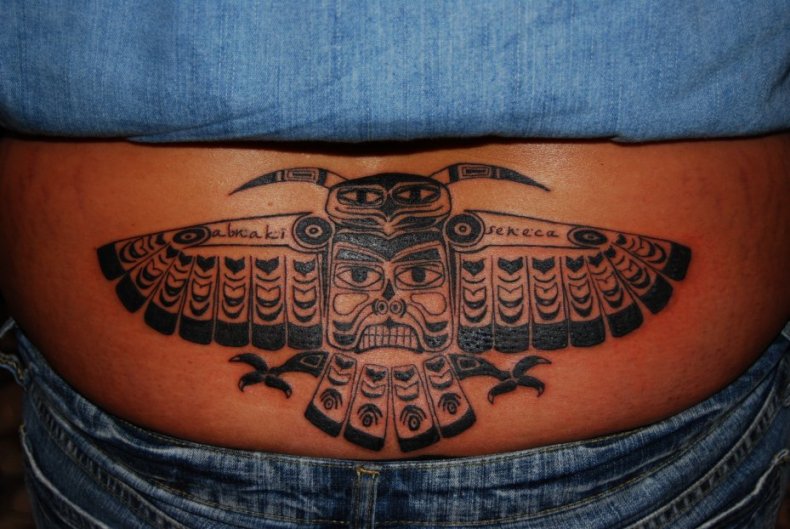 Owl Tiki Totem tattoo