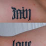 Love Pain Ambigram