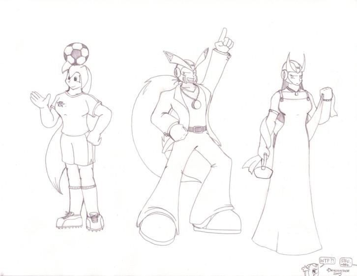 Drawing Reploids Reploids in Clothes...Again by Draguunthor on DeviantArt
