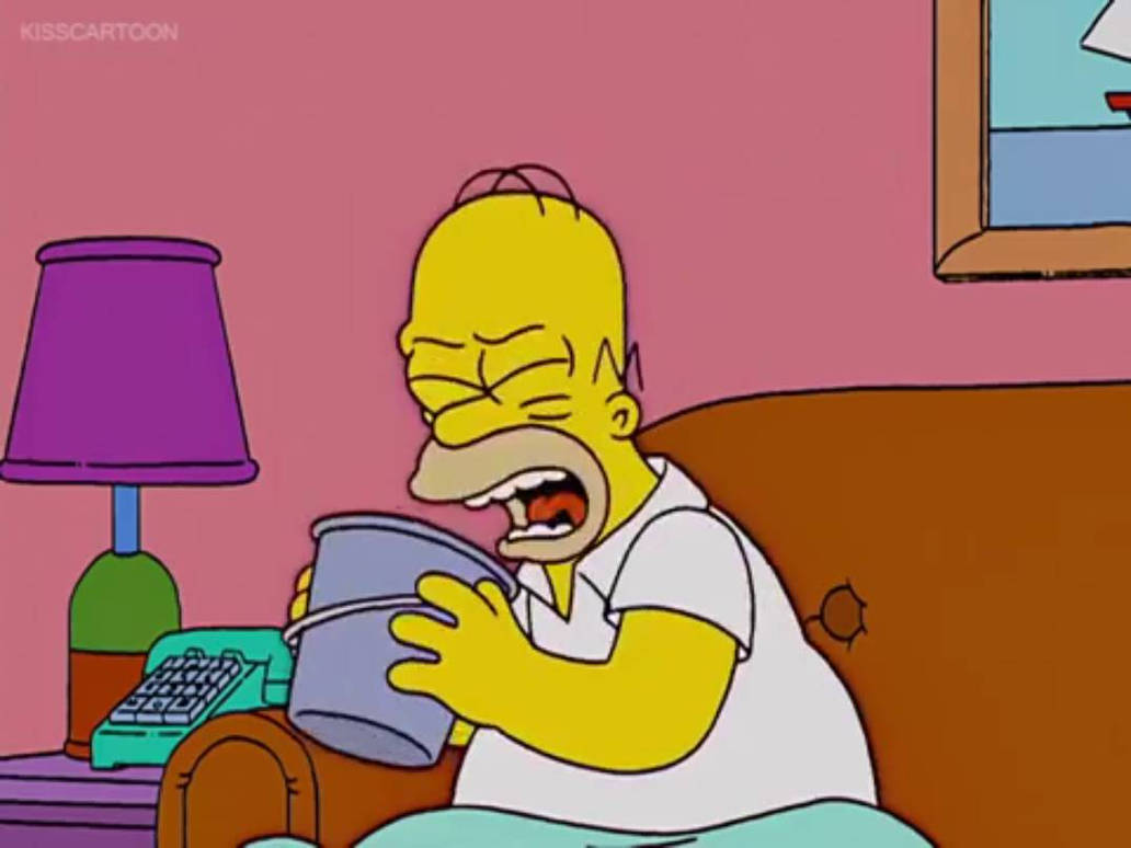 Homer tries being sick (screenshot 5) by ImagiSpaInter on DeviantArt