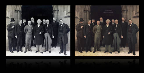 Mark Twain visits the Houses of Parliament, 1907
