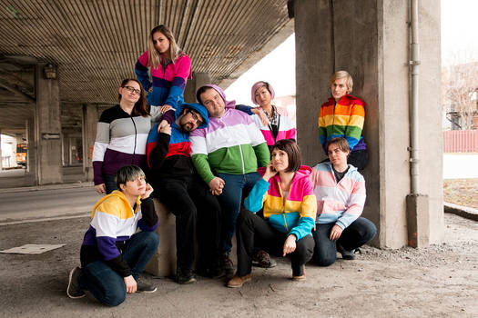 Pride flag hoodies 2