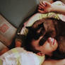 Cat sleeping on dude face