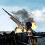 Hellcat F6F Crash landing Enterprise