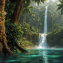 Jungle waterfall