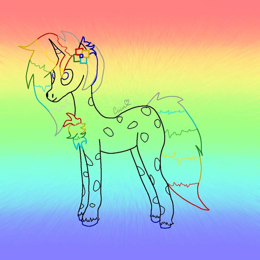 my OC - color outline and background by Clover2Paintfull on DeviantArt