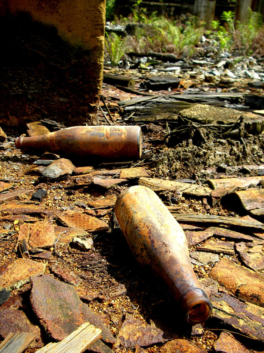 Bottles in rust. by 3guna on DeviantArt